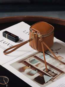 迷你复古钱包 经典小包 配围巾装饰 拉链便携多功能口红包 复古口红钥匙包 迷你复古钱包 经典小包和包袋配件 女士热粉色钥匙扣 钱包 迷你钱包 钱包 钱包 腕包钱包 零钱包 - 彩色 - 查看 10