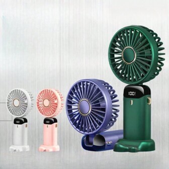随时随地保持凉爽：小型手持 USB 风扇 - 便携且可充电，适合学生和办公桌