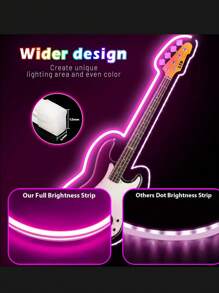 1PC 3.28 Ft-16.4ft RGB LED Neon Rope Light With Remote Control, Smart Color Changing DIY Mode Neon Flex Strip Lights For Bedroom Indoors Outdoors Decor LED Night Light Decorative Light DJ Atmosphere Light