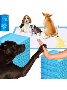5/10/50pcs High Absorbency Disposable Pet Pads, Waterproof Puppy Training Pads, Pee Pads For Dogs & Cats, Quick-Drying Surface, Comfortable Fit For Toilet Training, Suitable For All Dog Breeds