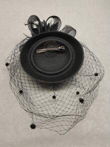 1 Pc Fascinators Hat Headband Women's Fascinators Tea Party Headwear With Clip Derby Hat For Girls And Women