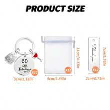 36 Peças/12 Conjuntos de Chaveiro de Aço Inoxidável para Comemorações de Aniversário, Presentes de Aniversário Únicos e Felizes para Casais com 18, 40, 50, 60, 70 e 80 Anos, Ideal para Aniversários e Suprimentos de Festa de Aniversário Importante. [O Conjunto Inclui 12 Chaveiros, 12 Sacolas de Presente e 12 Cartões de Agradecimento] Acessórios de Carro, Encantos de Bolsa, Escola, Fofo, Gótico, Y2k
