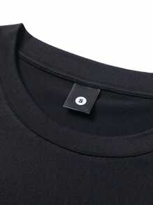 Men's Regular Fit Short Sleeve T-Shirt With Bird Print And Color Block Design, Casual Outdoor Summer Wear