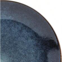 Matisse 16 Piece Double Bowl Dinnerware Set, Cobalt Blue, Service For 4