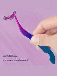 2Pcs/1Pc New High-Quality Stainless Steel Fake Lash Tweezer, Seahorse Clips, Eyelash Extension Tools, Portable Beauty Makeup Accessories