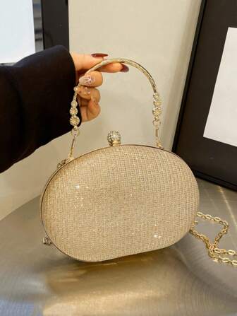 优雅奢华婚礼钱包，独特闪亮新娘手拿包，派对/宴会单肩/斜挎手提包