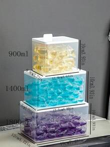1pc Home Laundry Detergent Bead Storage Container, Household Organizer Bin For Laundry Powder
