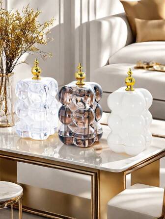 1pc Elegant And Luxurious Design Toothpick Holder, Brand New Cotton Swab Storage Box, High-Quality Innovative Toothpick Dispenser, Suitable For Living Room And Dining Table Decoration