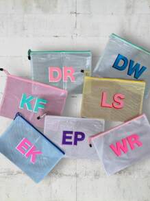 Borsa da piscina personalizzata e impermeabile, borsa da piscina personalizzata con ombra del nome e colore personalizzato, borsa da spiaggia grande personalizzata da 13*9.5in/33*24cm con ombra del nome, borsa da damigella d'onore per matrimoni, borsa da piscina personalizzata, borsa impermeabile, borsa solare personalizzata per addio al celibato, borsa da campeggio, borsa da piscina per bambini, borsa da viaggio per ragazze, per feste e regali, borsa per la conservazione della crema solare, regalo per addio al celibato, regali per la festa della sposa, borse con cerniera in rete per la piscina, borse per il trucco, borse regalo per single, regali per damigelle, vibrazioni boho, multifunzionale, anti-muffa, decorativa, riutilizzabile, sigillata, raffinata, elegante, di alta qualità, adorabile, moderna, personalizzata, unica, personalizzata, per lei, per il fidanzato, per la fidanzata, per il papà, per la mamma, per la famiglia, per gli amici, per il figlio, per la figlia - Multicolore - Visualizzare 3