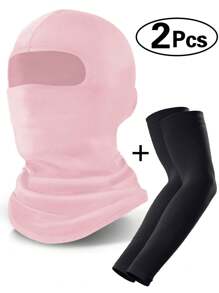 Ski Mask+Arm Sleves, Face Mask For Men And Women – Skiing, Snowboarding, Motorcycle, UV Protection & Wind Protection