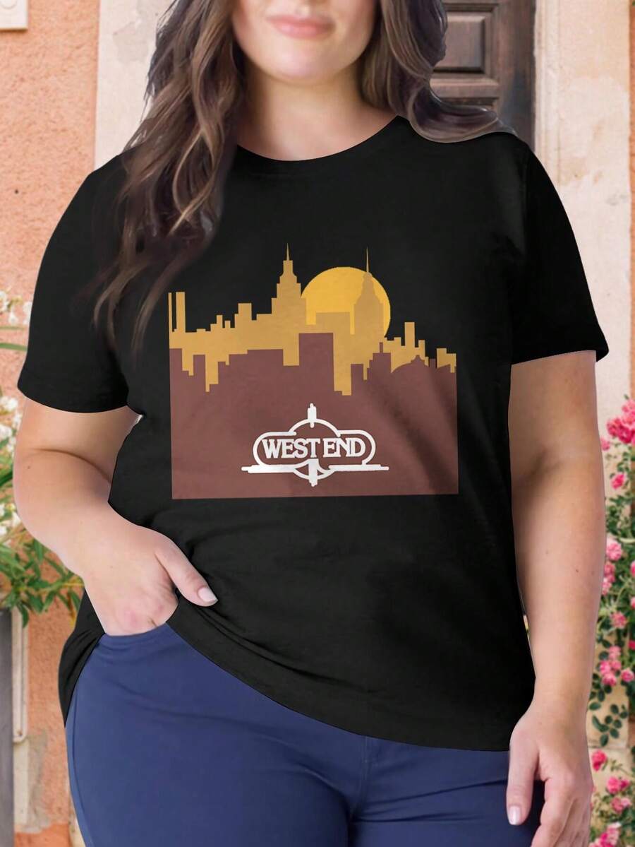 West End Records Disco Paradise Garage Retro Vintage Ladies' Plus Size Oversize Women T-Shirt (S Disco0110 House) - Black - View 1