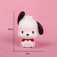 Sanrio 1pc Plastic Figurine Kuromi, Cinnamoroll, Pompompurin, Melody Cake Topper Decor