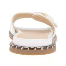 Kenneth Cole Women's Syrena Round Toe Flat Sandals |  | Women Flat Sandals - Ecru - View 3