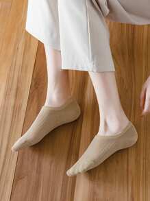 Random 5 Pairs Women Spring & Summer Solid Color Dopamine Simple Versatile Colorful Fashion Low-Cut Invisible Socks - Multicolor - View 5