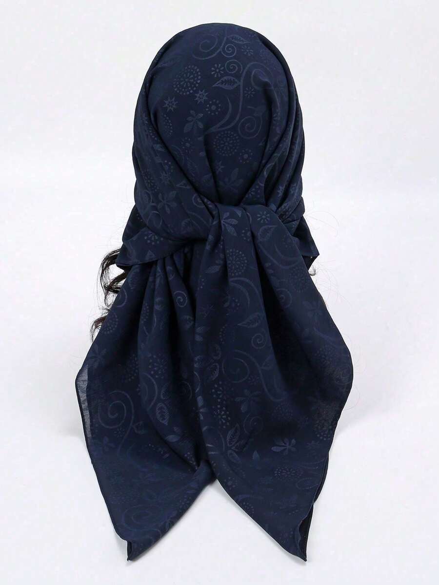 1 chiếc khăn bandana nữ họa tiết hoa Paisley dập nổi, có tua rua, chất liệu chiffon, đa năng dùng hàng ngày như khăn trùm đầu, phụ kiện túi xách, khăn quàng cổ cho váy, đi biển, đi nghỉ mát. - Nhiều màu - Xem 1