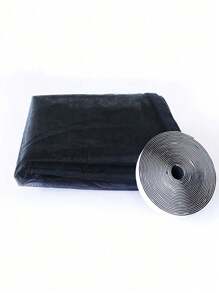 Multiple Sizes Available, Anti-Mosquito, Breathable, Easy To Install Self-Adhesive Window Screen Mesh, Suitable For Living Room And Bedroom - Black - View 12