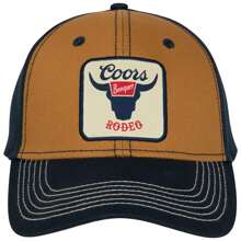 Rodeo Cotton Twill Snapback Hat - Blue - View 3