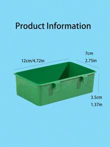 2pcs Small Bird Bath Basin, Bird Cage Bathing Box For Finch, Lovebird, Cockatiel, Java Sparrow, Zebra Finch, Canary, Parakeet - Multicolor - View 4