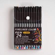 12/24/36/48 色细线笔，彩色轮廓绘图马克笔，适合学生和成人，绘画，素描，艺术设计，办公和学校用品返校 - 套裝 - 查看 15