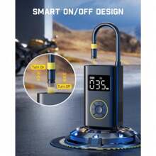 FANTTIK X9 Pro Portable Tire Inflator - Smart ON/OFF Hose Design - FANTTIK X9 Pro Portable Tire Inflator GREY - View 6