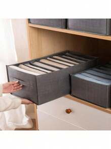 1 Pieza Organizador de ropa para armario, Organizador de armario portátil con compartimentos, Caja de almacenamiento individual, Organizador de cajones de armario plegable para ropa interior, calcetines, bufandas, leggings, camisetas, jeans