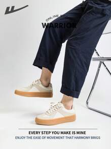 WARRIOR Warrior Men's Skateboarding Shoes Spring And SummerLightweightComfortableBreathableModest Style Casual Yet SleeksneakersApplicable Throughout The Yearwear-ResistingAll-Day WearTraining SneakersRunning ShoesLittle White Shoes