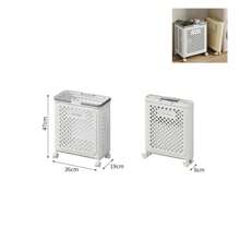 Plastikowy składany kosz do przechowywania brudnych ubrań, domowy, przenośny kosz do przechowywania w łazience z kółkami