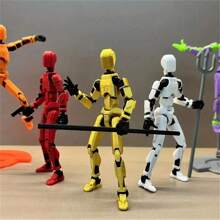 1个13关节可动人偶，机器人人偶模型，拼装积木人偶，3D打印人偶，圣诞礼物