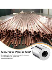 15/22mm Copper Drill Bit - Easy-Install Pipe Cleaner With Metal Brush For Efficient Cleaning & Deburring - Multicolor - View 4