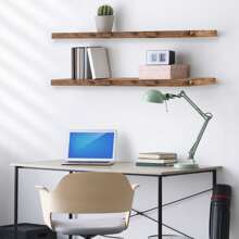 Sorbus Floating Shelves For Wall, 2 Pack (35 Inch) Long Wall-Mounted Shelves - Mahogany - View 6