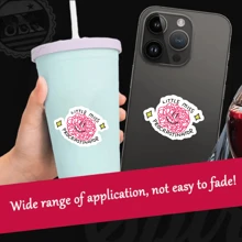 Funny Vinyl Stickers - Reusable, Semi-Matte Finish For Cars, Laptops & More - For Humor Lovers - Perfect Gift For Friends & Family,School Supplies,Back To School - Multicolor - View 3