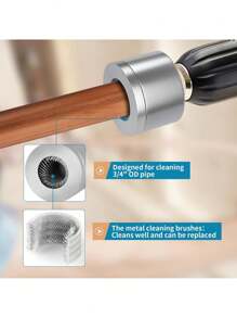 15/22mm Copper Drill Bit - Easy-Install Pipe Cleaner With Metal Brush For Efficient Cleaning & Deburring - Multicolor - View 11