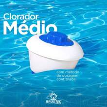 Brustec Floating Pool Chlorinator Chlorine Dispenser For Fiber Vinyl Masonry Pools - 藍色 - 查看 2