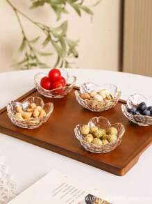 日式樱花玻璃调味碟酱汁盘家用小碗火锅醋碟 - 彩色 - 查看 3