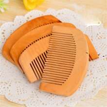 Compact Pocket Hair Brush, Wooden Massage Scalp Comb, Portable