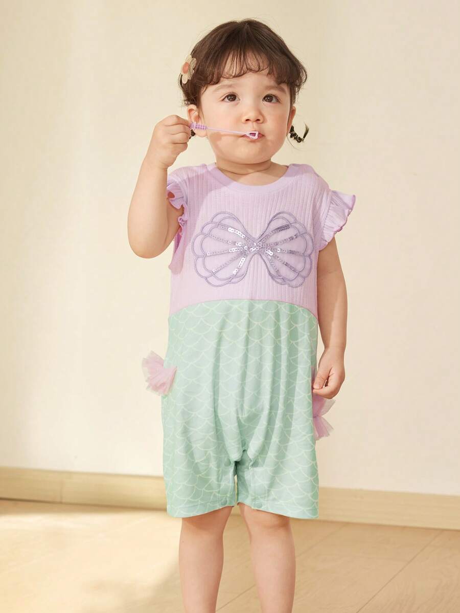 Balabala Baby Romper，女孩連體裝，可愛的2024夏季設計