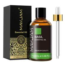 Óleo Essencial de Manjericão 10/30/100ml, MAYJAM 1 peça Óleos de Manjericão Premium para Difusores de Aromaterapia Umidificador Vela e Fabricação de Sabão, Óleos Essenciais Puros para Difusores para Perfumes Domésticos DIY, Aromas de Longa Duração - Manjericão - Visão 13