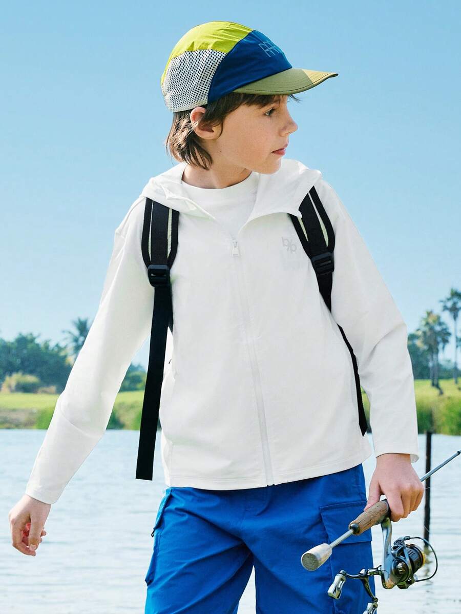 Balabala Tween Girl' Sun Protection Jacket, 2025 Summer Lightweight & Breathable - Original White - View 1