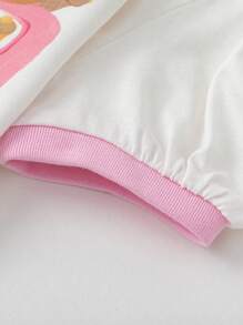 Balabala Young Girls' Short-Sleeve T-Shirt, 2025 Summer Bubble Sleeve Top - Original White - View 8