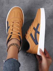 Sportschoenen voor dames, modieuze casual sneakers, veterschoenen, lichtgewicht platform, casual flats, schoenen voor dames, lage sportieve sneakers, schoenen voor dames