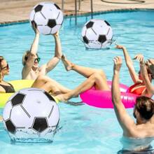 Pelotas inflables, lentejuelas transparentes de PVC, pelotas inflables de rayas de colores, adecuadas para playas, jardines y fiestas acuáticas, pelotas inflables portátiles, pelotas de juguete para agua, accesorios para fotografías