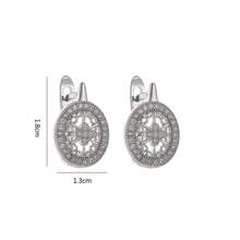 1 对镂空花卉图案优雅女士耳环，适合舞会、婚礼、宴会