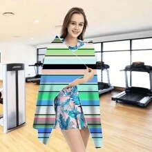 1 pieza Toalla de playa extra grande, extra grande, súper absorbente, manta de playa de fibra suave, artículo esencial de verano, a prueba de viento, a prueba de sol, playa, fiesta, viaje seco, camping, accesorio de playa, regalo de vacaciones