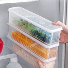 Caja de almacenamiento para mantenimiento de alimentos para refrigerador, artefacto para conservación de alimentos pequeños, caja de almacenamiento sellada transparente - 2 piezas transparentes - Ver 9