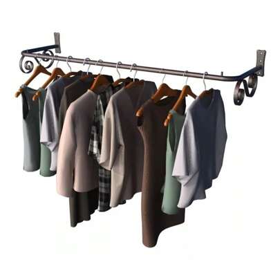 VALE MIXX HOME Arara de Parede Vintage 1,00 Metro Organização de Quartos  Closets  Armários e Loja