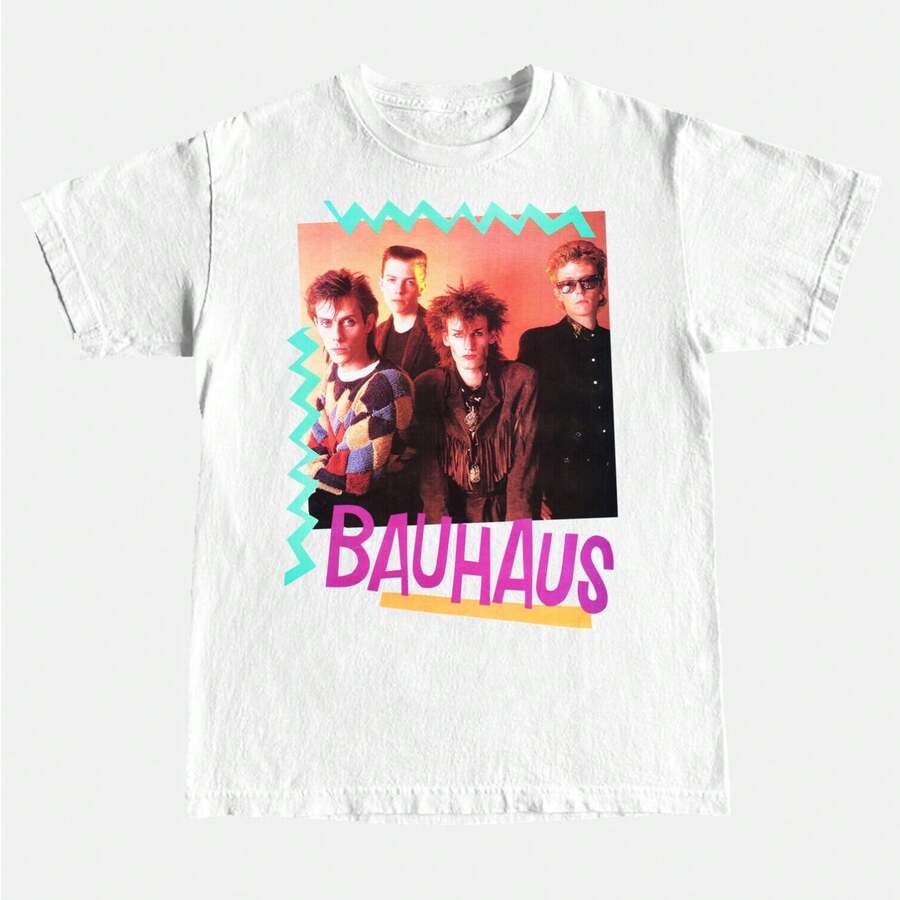 Bauhaus T-Shirt. Vintage Style - màu đen - Xem 1