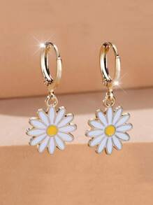 1 Pair Delicate Yellow Daisy Flower Earrings, Perfect Gift For Engagement/Wedding, Sisters/Mother's Day - Daisy - View 6