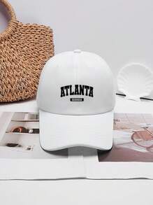 1pc Women's Adjustable Letter Print Baseball Cap, Minimalist Design Suitable For Casual Daily And Travel Outfits - Multicolor - View 3