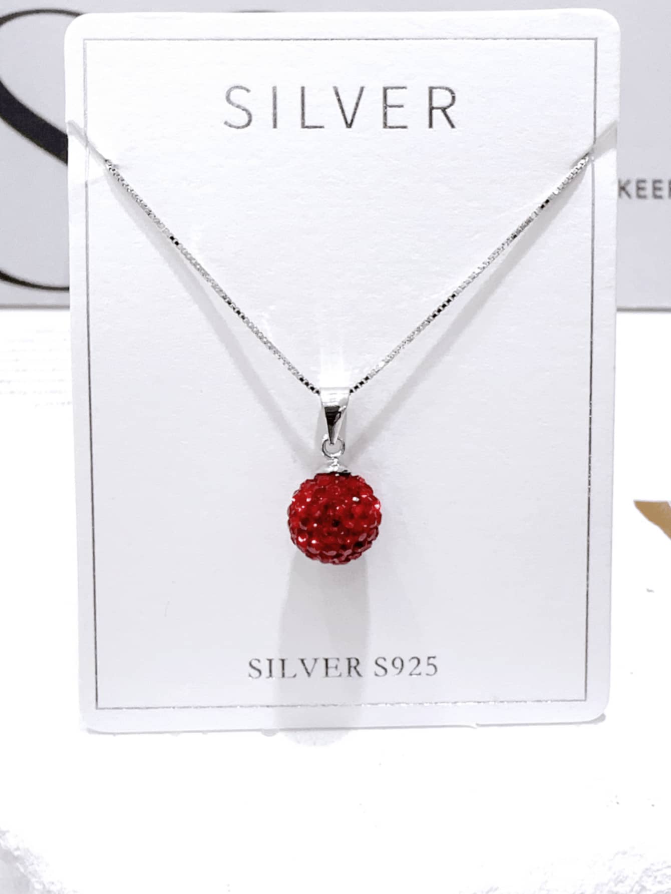 1pc Exquisite Minimalist Elegant 925 Sterling Silver Sparkling Cubic Zirconia Ball Pendant Necklace, Suitable For Women's Daily Wear