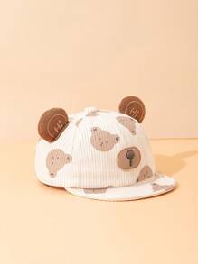 1pc Infant Panda Shaped Soft Brim Baseball Cap, Fashionable Short Brim Hat, Suitable For Boys & Girls Daily Outdoor Use In Spring & Summer, Great As Gift - Multicolor - View 3